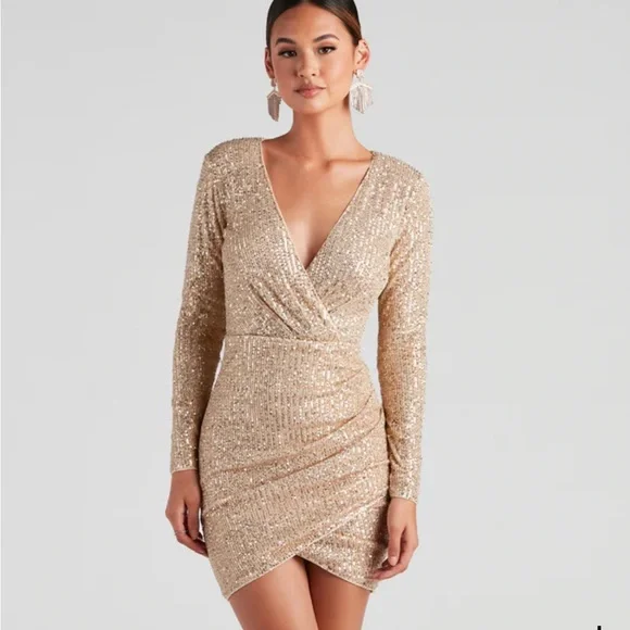 bodycon dress windsor Adalynn Lace-Up Sequin Bodycon Mini Dress